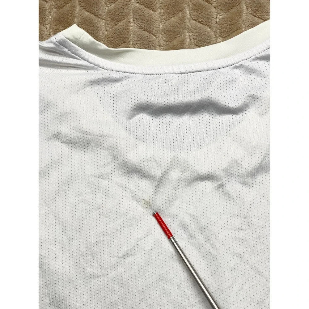 Adidas Techfit Mens‎ 2XL White Compression Training T-Shirt HK2335 Mesh Back